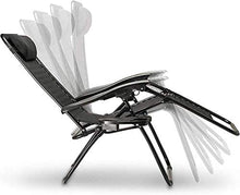 Blackning Sedia Sdraio Pieghevole Chaise Longue, Sedia Sdraio Pieghevole con portabicchieri Zero Gravityner per Esterno, Campeggio, Patio, Prato