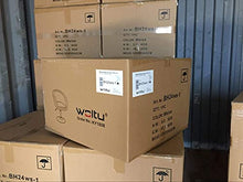 WOLTU BH24ws-1 Poltrona da Bar Sgabello Girevole con Schienale Braccioli Imbottita Altezza Regolabile Ecopelle Bianco