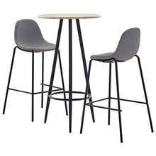 SKM Set da Bar 3 pz in Tessuto Grigio Talpa C