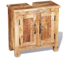 Armadietto da bagno con specchio, stile classico, a due ante, con specchio, 60 x 30 x 60 cm