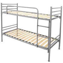 Filoben-com Letto a Castello ARGENTO Minimo Ingombro Rete a doghe in Offerta di qualità Made in Italy