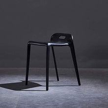 DIEDZ Sgabello per Scarpe Sgabello Alto per Il Tempo Libero Sedia da Pranzo Moderna Moda Cavallo Semplice Designer Nordico Creativo Sala da Pranzo Sgabello per la casa (Colore: Nero)