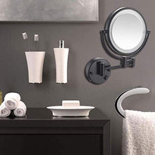 WZDD Specchio Ingranditore da Parete, Specchio per Trucco con Luce LED E Ingrandimento 1x / 5X, Doppio Lato Specchio Cosmetico per Il Bagno