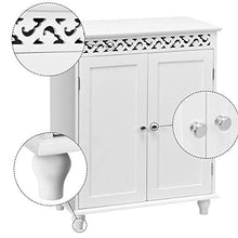 LGYLucky - Armadietto da Pavimento a 2 Ante, in Legno MDF, Resistente all'Acqua, Vernice UV