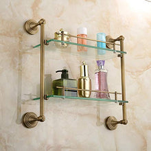 WHSS. Scaffale da Bagno in Rame Antico Doppio di Lusso Leggero