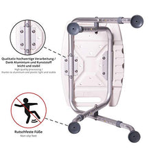 ONVAYA® sgabello da bagno 150kg | sgabello da doccia | sedile da doccia | sedia da doccia | bianco con schienale
