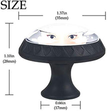 Geisha giapponese Pomelli per Porta Set di 4 Pomelli per Mobili Manopole per Cassetti Cucina Armadio Vetro