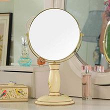 Faus Koco. Specchio Trucco Vintage, Specchio 360 °;Supporto Girevole, Ingrandimento 1X E 3X, Specchio Cosmetico Rotante Doppio Laterale Doppio Rotante