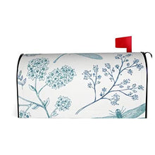 Copertura magnetica per cassetta postale con animali libellula e animali selvatici, design unico, per giardino, cortile, dimensioni standard, 53 x 45 cm