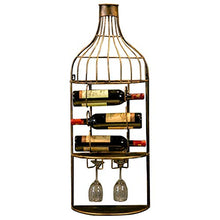 LHQ-HQ Ferro Wine Rack Retro Bar Decorazione differente Style37 X 95 X 18 Centimetri