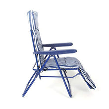 CREVICOSTA QUALITY MARK MARCA DI QUALITY SEDIA RELAX ELEGANTE BLU 12005, Metallo, Verde