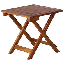 vidaXL Legno Massello Acacia Lettino Prendisole Pieghevole e Tavolino Design a Doghe Comodo Robusto Rustico Ergonomico Arredi Esterno Sdraio Marrone