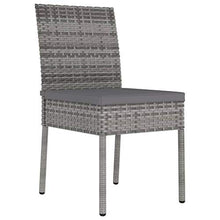 SKM Set da Pranzo da Giardino 7 pz in Polyrattan Grigio (54.95kg)