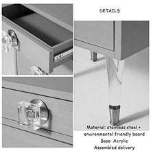 Comodini Comodino Camera da Letto Nordico Moderno Piccolo Governo di immagazzinaggio 2 cassetti Comodino in Acciaio Inossidabile Governo di immagazzinaggio Camera da Letto