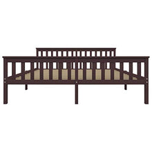 SKM Giroletto con 2 Cassetti Marrone Scuro Legno di Pino 180x200 cm (37.4kg)