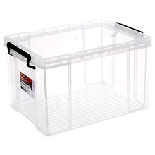 SZQ-Scatole portaoggetti trasparente con coperchio impermeabile aiuto allo stoccaggio 48.5*34*28.5cm trasparente