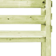 E E-NICES Pergolato con Panca 130x60x230 cm Legno di Pino Impregnato