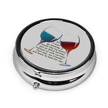 Scatola rotonda per medicina portatile, mini portapillole in metallo, dispenser per pillole tascabili, borsa da viaggio, idea regalo