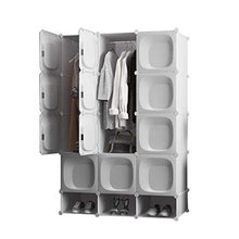 Cassapanche GGJIN Armadio stratificato Bianco Combinazione della Stanza Camera da Letto dello Studente di College Montaggio Semplice Push-Pull Moderna