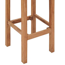 Tidyard Sgabelli da Bar, Sedie da Bar, Sedie da Sala da Pranzo in Legno Massello di Teak 4 pz
