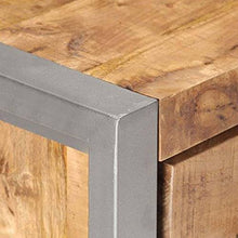 vidaXL Credenza 60x35x72 cm in Legno di Mango Grezzo