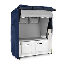 blumfeldt Hiddensee Copertura Protettiva per Poltrona da Spiaggia 115x160x90 cm Impermeabile Blu