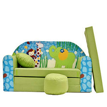 Z16 bambini divano richiudibile divano letto divano Mini divano 3-in-1 Set con + poltrona per bambini e cuscino per sedia + materasso