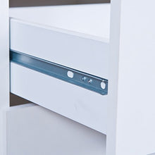 Inter Link Mobiletto classico, ideale come comodino, in compensato, bianco, larghezza x altezza x profodnità: 40 x 92 x 40 cm