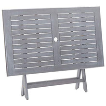 vidaXL Set da Pranzo per Giardino 5 pz Legno Massello di Acacia Grigio