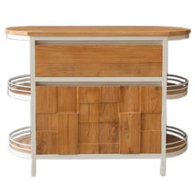 Mobiletto per lavabo Magnia in Legno di Teak Massiccio, Larghezza del mobiletto 140 cm