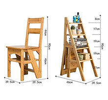 Sgabello Multifunzionale, Sgabello Portatile, Sgabello Pieghevole Multifunzionale in Legno massello, Sedia scaletta a Quattro gradini Bambini Esterni, Interni
