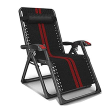 LLSS Sedia a Sdraio Pigro da Ufficio Pausa Pranzo Letto da pisolino Sedia per Il Tempo Libero Sedia da Giardino Pieghevole Sedia da Spiaggia Lettino da Sole Portatile Nero