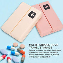 Custodia per medicinali, scatola per medicinali durevole, 2 pezzi, bella per viaggi, uso da viaggio, contenitore per pillole da 7 giorni