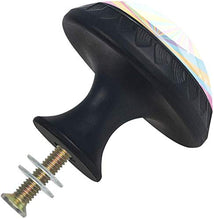 Felice diffusione arcobaleno colorato Pomelli per Porta Set di 4 Pomelli per Mobili Manopole per Cassetti Cucina Armadio Vetro