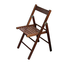 Milani Home s.r.l.s. Sedia da Giardino Pieghevole in Legno Salvaspazio