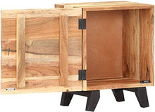 Comodino Comodini Laterale Tavolino for Camera 40x30x51 cm Solido Legno di Acacia Hyococ