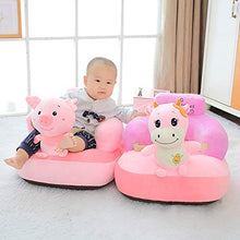 BHAHFL Copridivano per Bambini Senza Imbottitura Interna Seduta per Bambini a Forma di Elefante del Fumetto Poltrona per Bambini Morbida Divano per Bambini,D