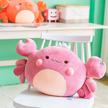 YiXing - Cuscino per divano con motivo a granchio, in morbido cotone, 58 cm, colore: grigio, altezza: 58 cm