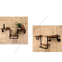 MoDi Wine Rack Retro Style Industriale Tubo di Acqua a Parete Vino Rack (L120 * W20 * H55cm)