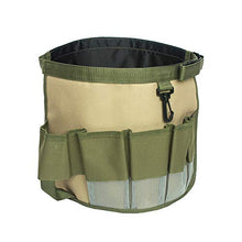 Namvo Multi-Use Bucket Tool Organizer, per Secchio da 5 galloni, Borsa portautensili Regolabile (Verde + Grigio)