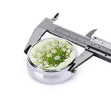 Edelweiss Swiss Mountain Flowers - Contenitore rotondo per pillole a 3 scomparti, in metallo, per medicina e vitamine, per viaggi all'aperto
