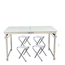 Outdoor Folding Table Chair  Height adjustable  Camping Aluminium Alloy Picnic Table Waterproof Durable Folding Table Desk For