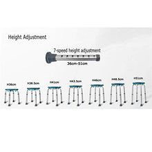GLJMTY Sgabello da Doccia Arrotondato Sgabello da Bagno da Bagno per Bambini Impermeabile Antiruggine Tubo in Lega di Alluminio Antiscivolo Regolabile in Altezza