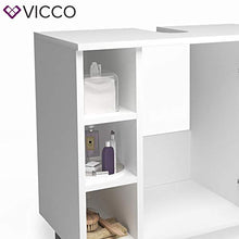 Vicco Mobile sottolavabo Fynn Armadietto per lavandino Bianco