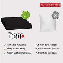beo LKP 60x60PY202 Cuscino Lounge per Divano con Chiusura Lampo e Tessuto Idrorepellente, Anthrazit, Glatt 60x60 cm