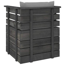FAMIROSA Set Divani da Giardino su Pallet 5 pz con Cuscini Massello Pino-1816