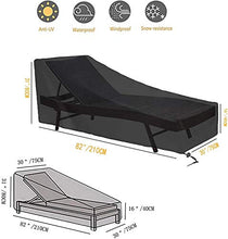 ZJBJ Patio Chaise Lounge Sedie Copertura con Stringa da Disegno, sedie da Esterno Impermeabili da Esterno 82 Pollici
