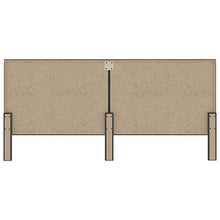 Tidyard Testiera per Letto Matrimoniale Moderno in Tessuto Grigio Scuro e MDF 200x200 cm