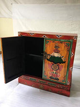 ts-ideen - Cassettiera cinese anticata, a 2 ante, 96 x 99 cm