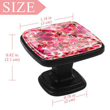 Rose colorate Pomelli per Porta Set di 4 Pomelli per Mobili Manopole per Cassetti Cucina Armadio Vetro